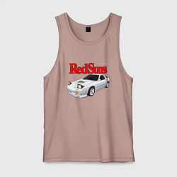 Майка мужская хлопок Red Suns, цвет: пыльно-розовый