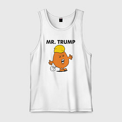 Майка мужская хлопок Мистер Дональд Трамп, цвет: белый