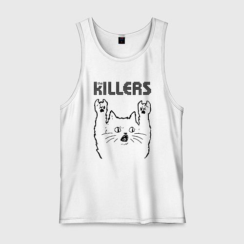 Мужская майка The Killers - rock cat / Белый – фото 1