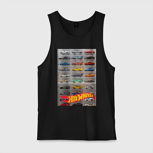 Мужская майка Hot Wheels - collection / Черный – фото 1