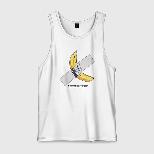 Мужская майка 1000000 and its your banana / Белый – фото 1