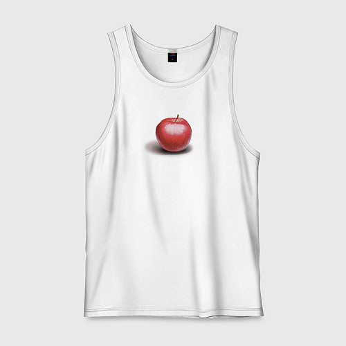 Мужская майка Красное яблоко / Белый – фото 1