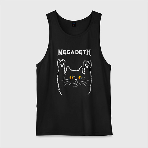 Мужская майка Megadeth rock cat / Черный – фото 1
