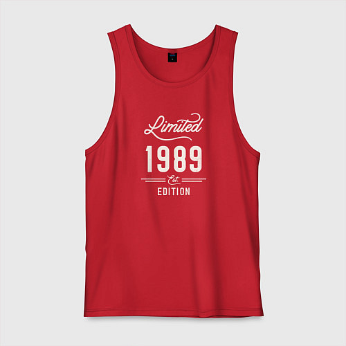 Мужская майка 1989 ограниченный выпуск / Красный – фото 1