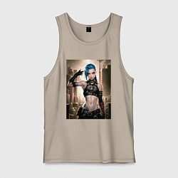 Майка мужская хлопок Jinx model, цвет: миндальный