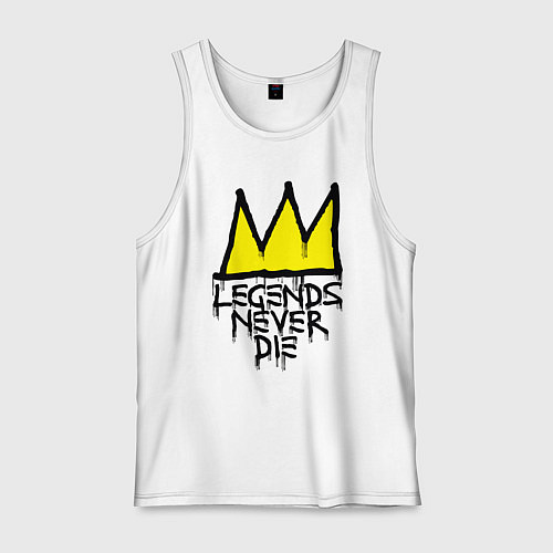 Мужская майка Легенды не умирают / Белый – фото 1