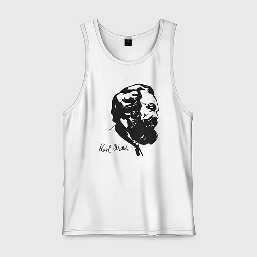 Мужская майка Karl Marx / Белый – фото 1