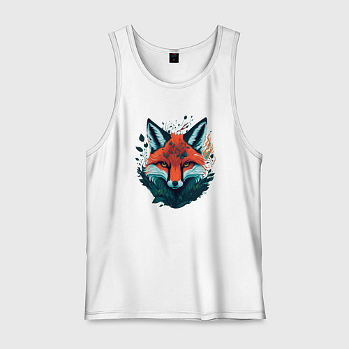 Мужская майка Огненная лисица / Белый – фото 1