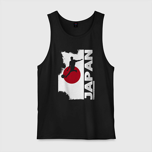 Мужская майка Футбол Японии / Черный – фото 1