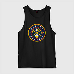 Майка мужская хлопок Denver Nuggets, цвет: черный