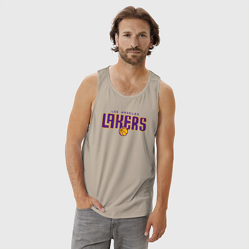 Мужская майка Team Lakers / Миндальный – фото 3