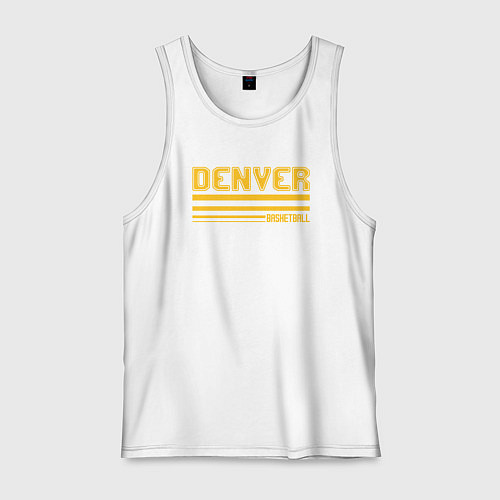 Мужская майка Basketball Denver / Белый – фото 1