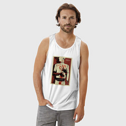 Майка мужская хлопок The Outlast Trials арт, цвет: белый — фото 2