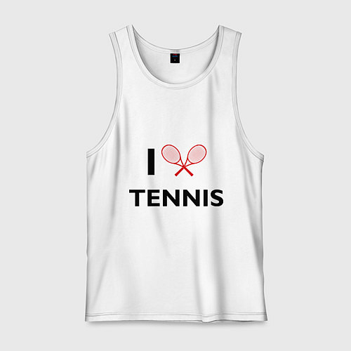 Мужская майка I Love Tennis / Белый – фото 1