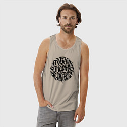 Майка мужская хлопок Победа коммунизма, цвет: миндальный — фото 2