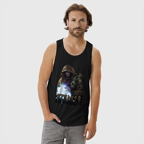 Мужская майка Stalker - Меченный / Черный – фото 3