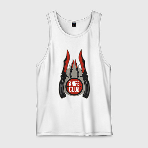 Мужская майка CS knife / Белый – фото 1
