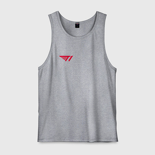 Мужская майка T1 red / Меланж – фото 1