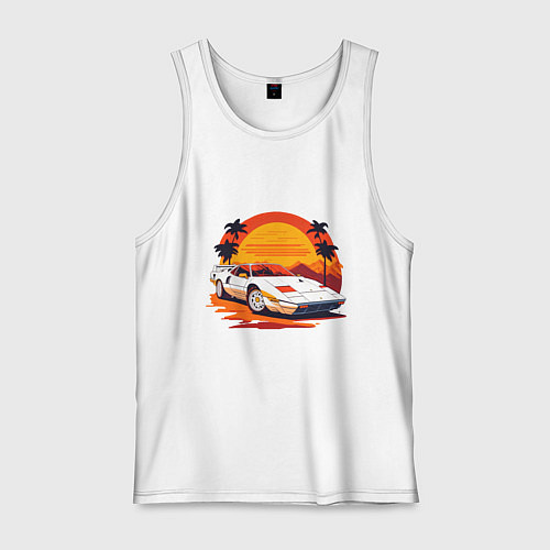 Мужская майка Ретро Феррари / Белый – фото 1