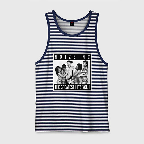 Мужская майка Noize with girls / Синяя тельняшка – фото 1