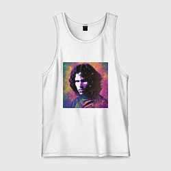 Майка мужская хлопок Jim Morrison few color digital Art, цвет: белый