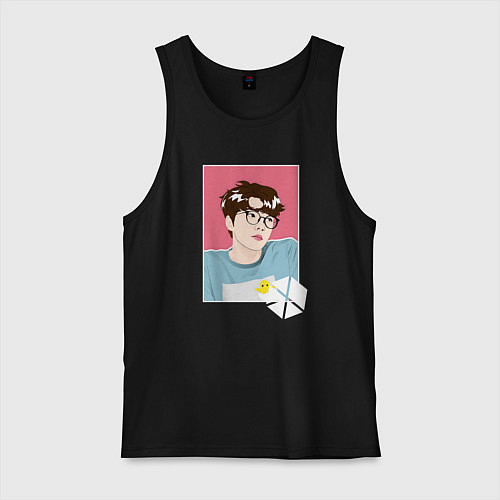 Мужская майка Oh Sehun / Черный – фото 1