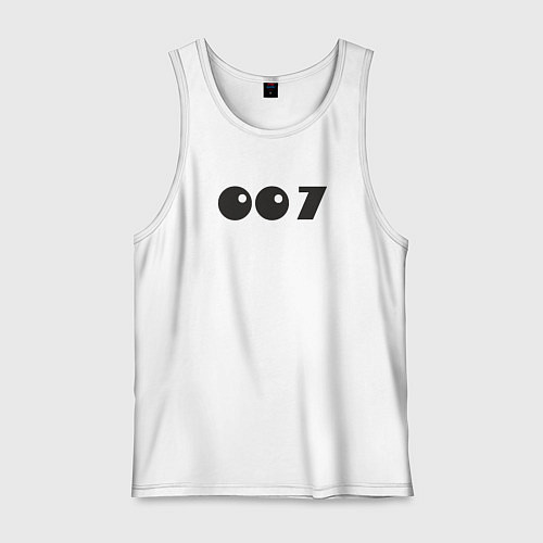 Мужская майка Number 007 / Белый – фото 1