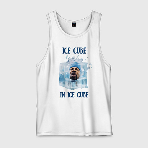 Мужская майка Ice Cube in ice cube / Белый – фото 1