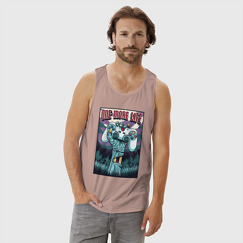 Мужская майка One more life / Пыльно-розовый – фото 3