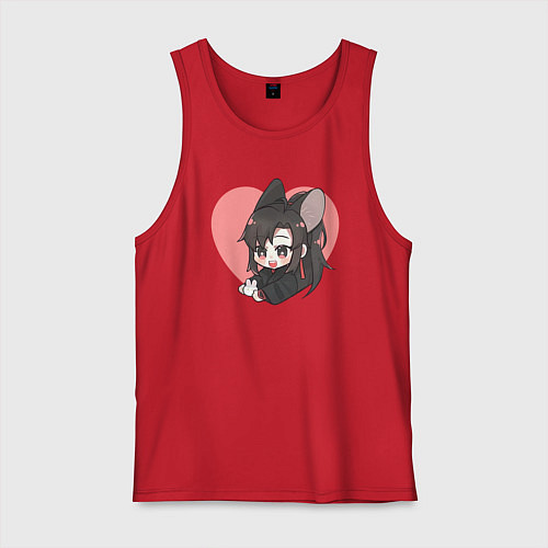 Мужская майка Wei Wuxian heart / Красный – фото 1