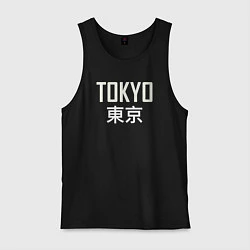 Майка мужская хлопок Japan - Tokyo, цвет: черный