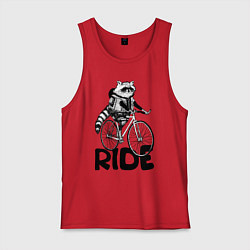 Мужская майка Raccoon ride
