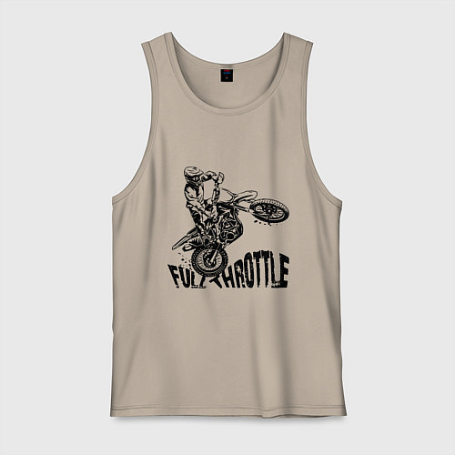 Мужская майка Полный газ / Миндальный – фото 1