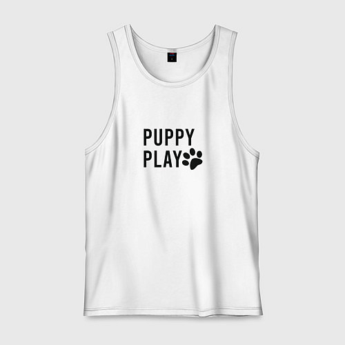 Мужская майка Puppy Play / Белый – фото 1