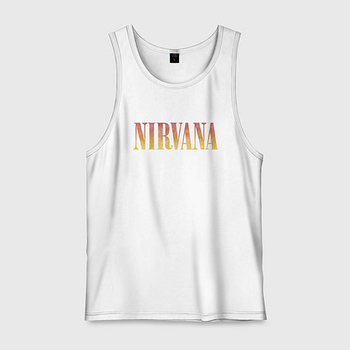 Мужская майка Nirvana logo / Белый – фото 1