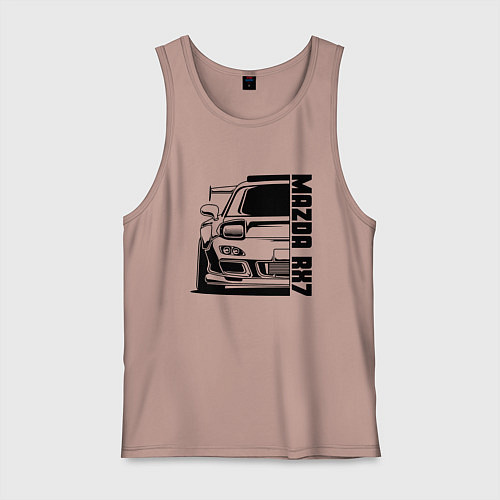 Мужская майка Mazda RX7 / Пыльно-розовый – фото 1
