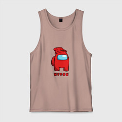 Майка мужская хлопок Игрок из Among Us Logic, цвет: пыльно-розовый