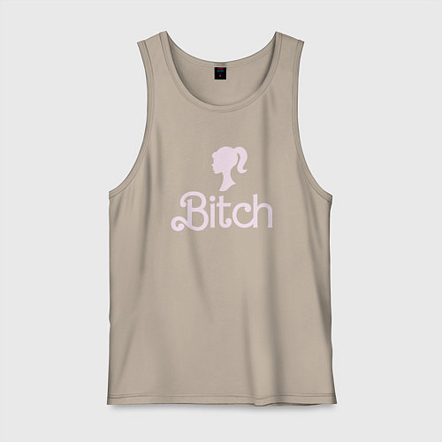 Мужская майка Стиль барби с иконкой / Миндальный – фото 1