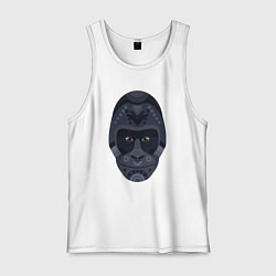 Майка мужская хлопок Black gorilla, цвет: белый