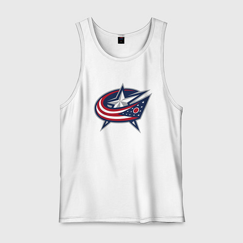 Мужская майка Columbus blue jackets - hockey team - emblem / Белый – фото 1