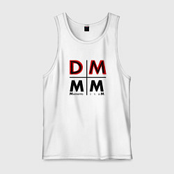 Майка мужская хлопок Depeche Mode - Memento Mori Logo DM, цвет: белый