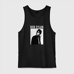 Майка мужская хлопок Tribute to Bob Dylan, цвет: черный