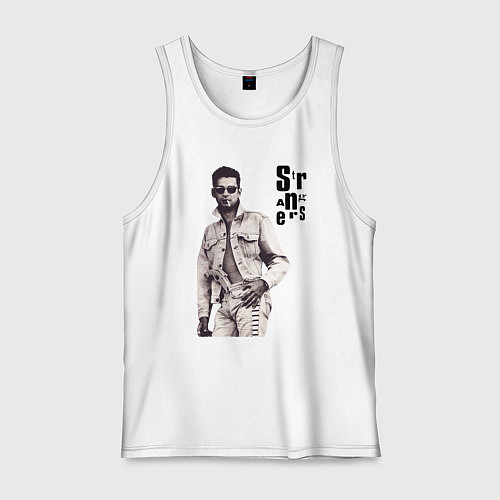 Мужская майка Depeche Mode - Dave Gahan Pistols / Белый – фото 1