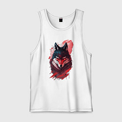 Мужская майка Красный волк ниндзя