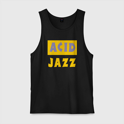 Мужская майка Acid jazz / Черный – фото 1