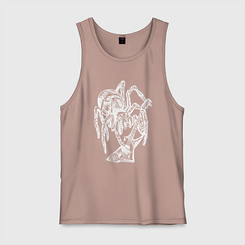 Мужская майка Spider rock / Пыльно-розовый – фото 1