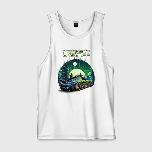 Мужская майка Токийский драйв / Белый – фото 1