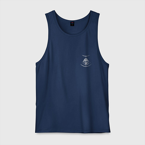 Мужская майка Логотип Elden Ring арт - мини / Тёмно-синий – фото 1