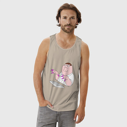 Мужская майка Питер Гриффен с длинными ногтями / Миндальный – фото 3