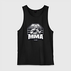 Майка мужская хлопок MMA club, цвет: черный